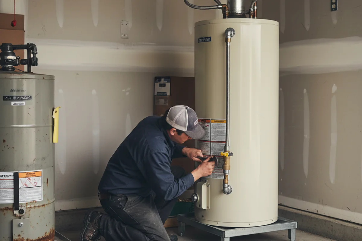 Water heater and shutoff valve replacement in Clearwater